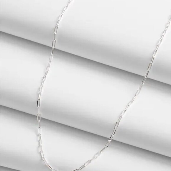 Demi-Fine Paperclip Chain Necklace - Picture 1 of 3